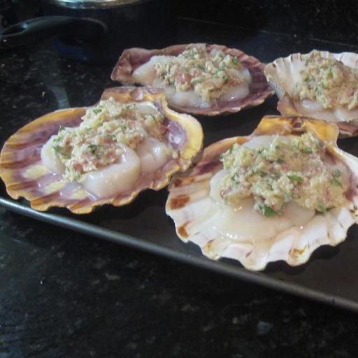 Vieras O Scallops Gratinadas