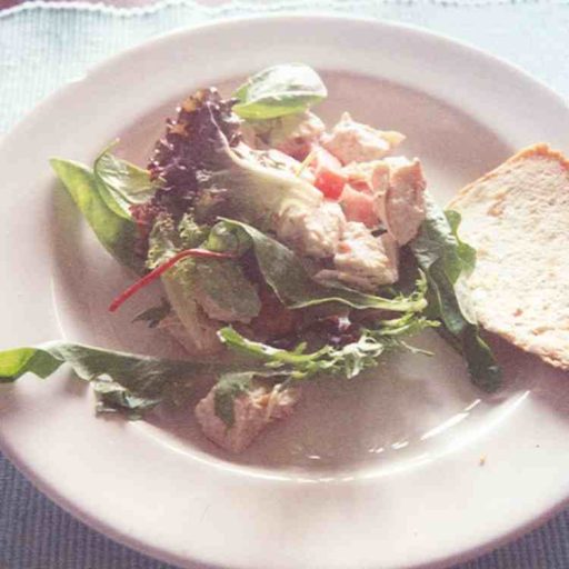 Saludable Ensalada De Pollo Con Salsa De Yogurt