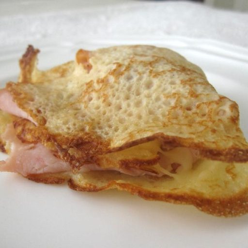 Crepes De Jamón, Champiñones Y Queso