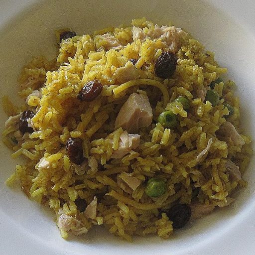 Arroz De La Casa Con Atún Y Fideos