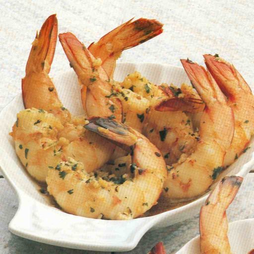 Langostinos Con Ajo Y Perejil