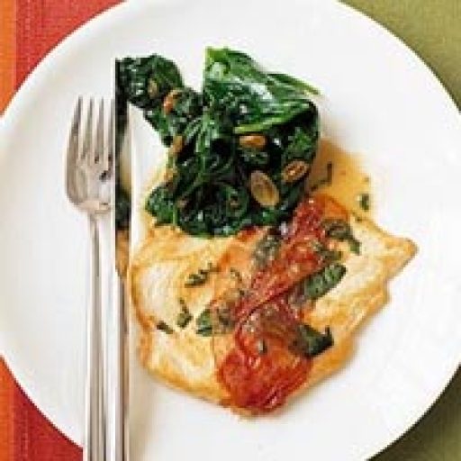 Pollo Saltimbocca, Suaves Pechugas Asadas Con Queso Y Prosciutto
