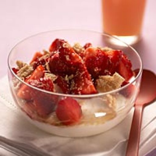 Yogurt Con Fresas Y Miel