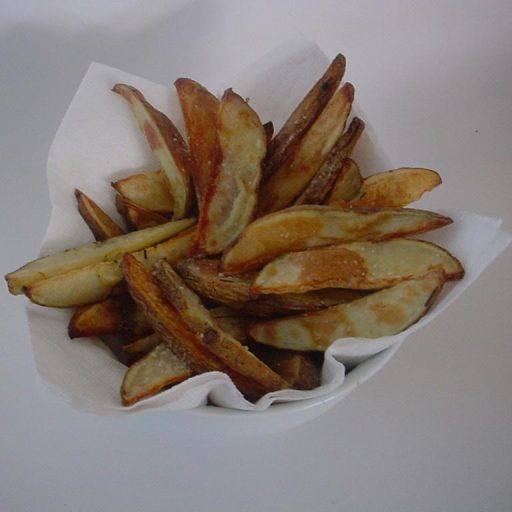 Papas Asadas En El Horno Salpicadas Con Sal De Romero