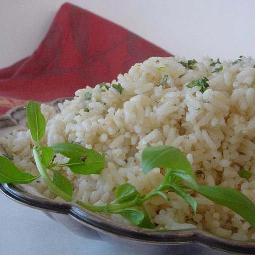 Arroz Con Albahaca Y Limón