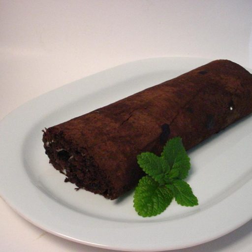 Rollo Suizo De Chocolate Con Almíbar De Ron