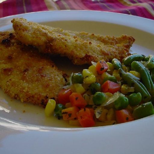 Rapidísimas Pechugas De Pollo Al Ajo, Apanadas Al Horno