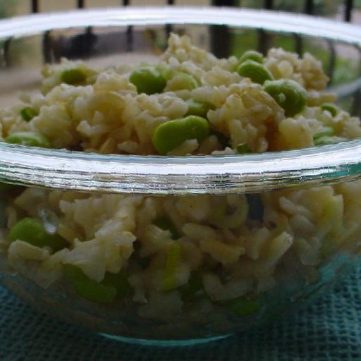 Arroz Integral Y Frijoles Frescos De Soya