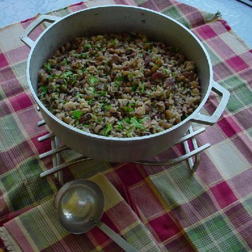 Hoppin'John Fríjoles Blancos De Cabeza Negra Del Sur De Estados Unidos